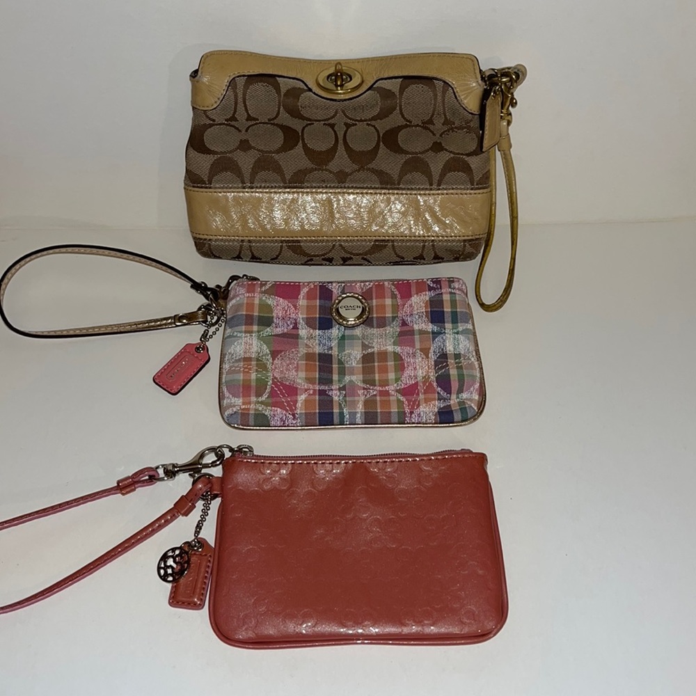 Lot of Coach wristlets